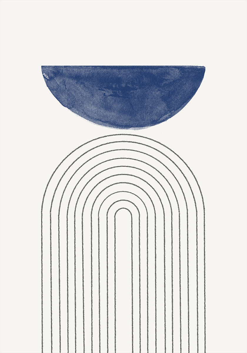 Curved Serenity Plakat