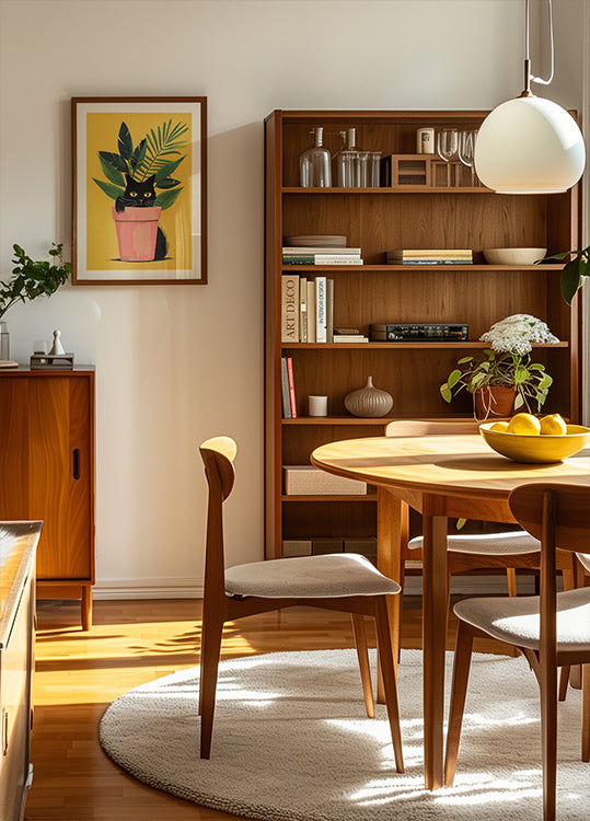 Cat In the Plant Plakat