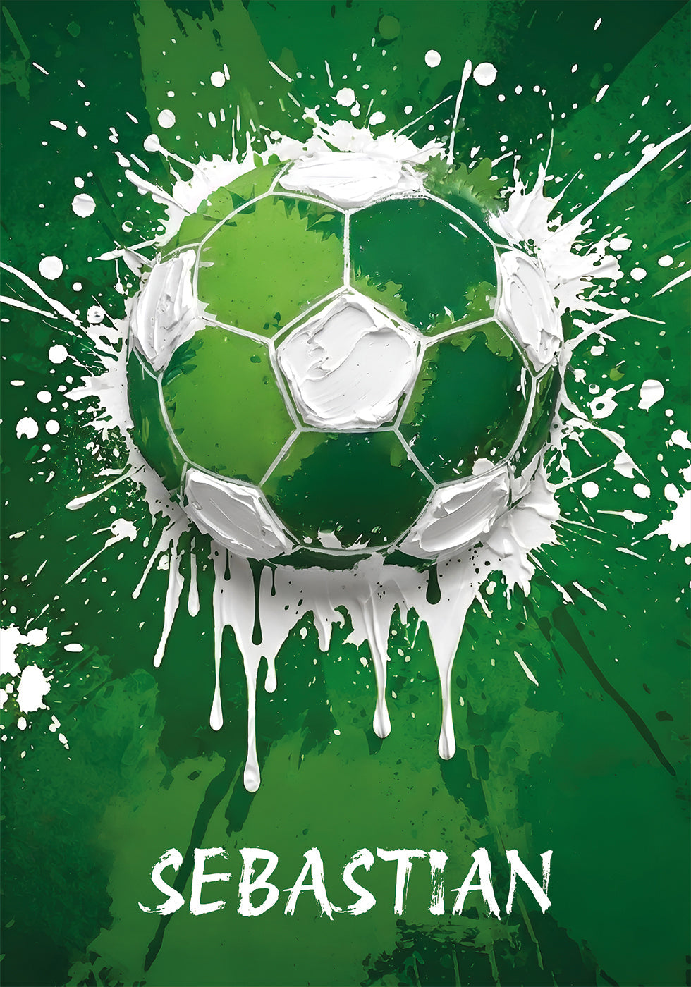 Graffiti Football Personal Name Plakat