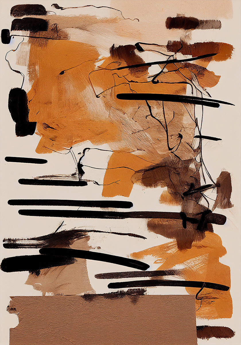 Earthy Strokes Plakat