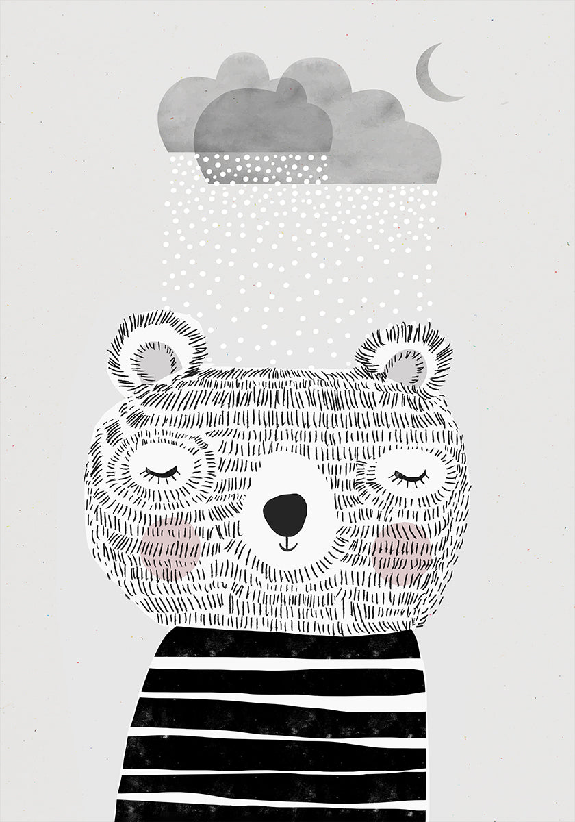 Dreamy Bear Clouds Plakat