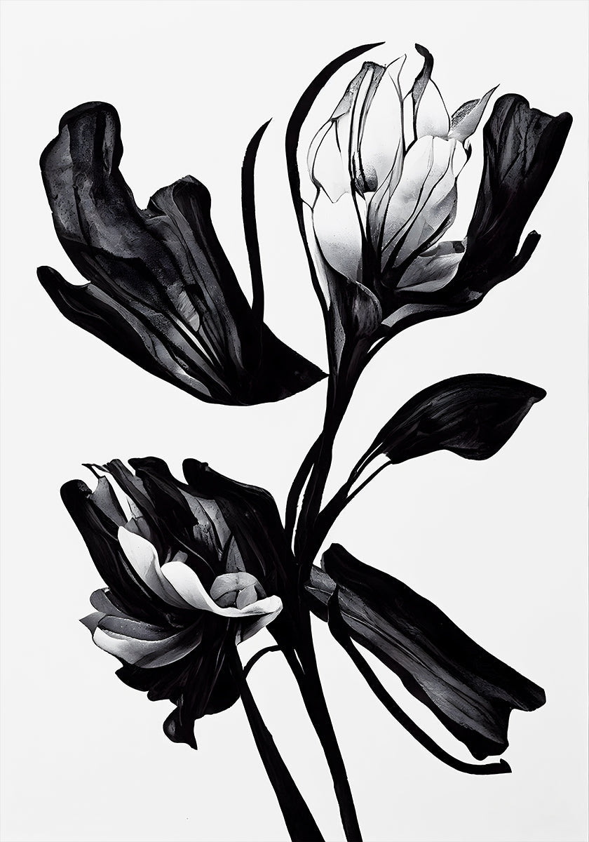Black Flower Plakat