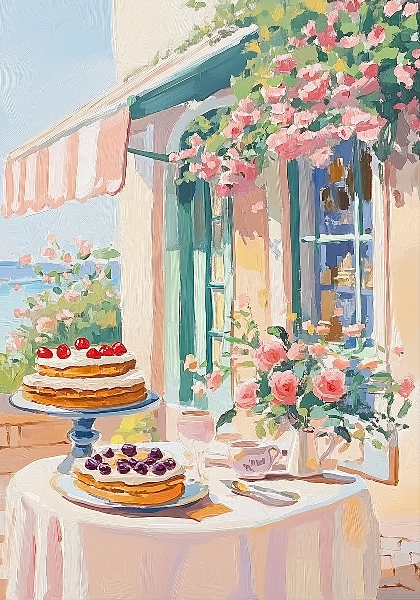 French Dessert Cafe Plakat