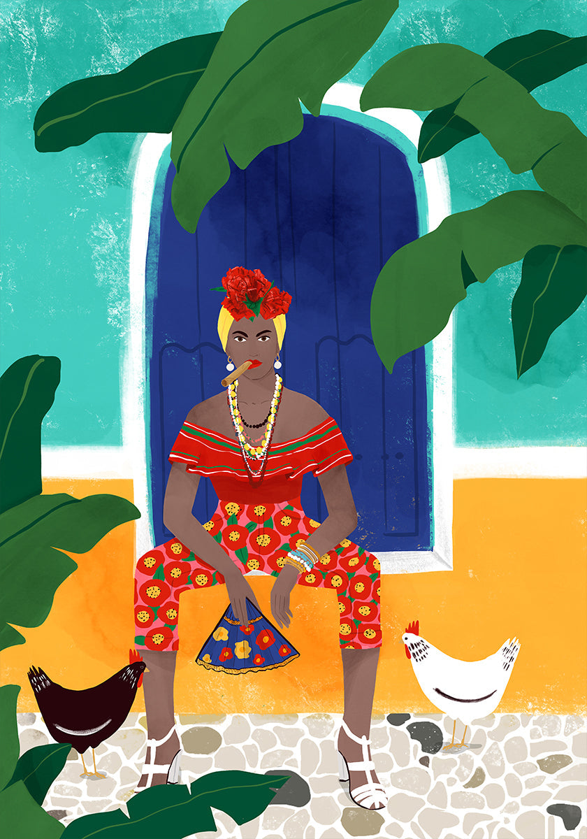 Femm au cigare Plakat