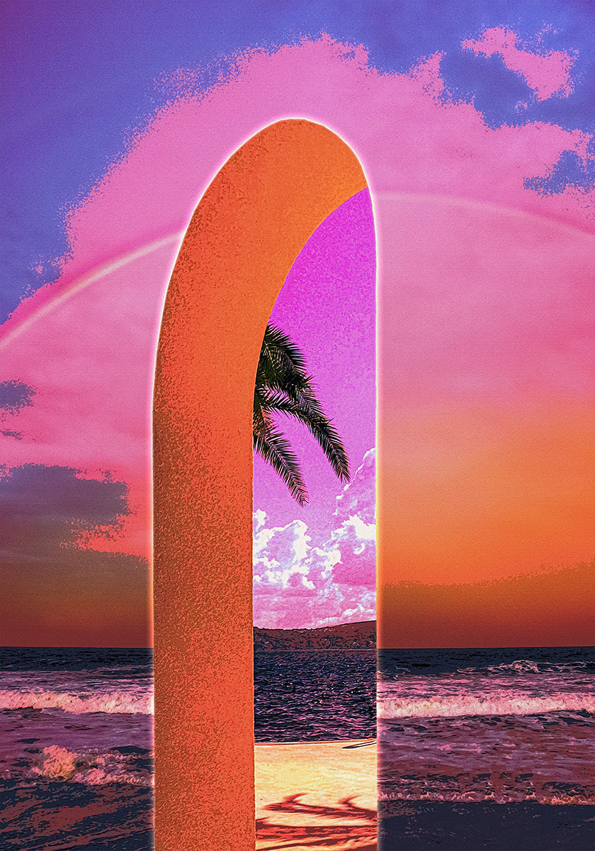 Portal Vaporwave Plakat