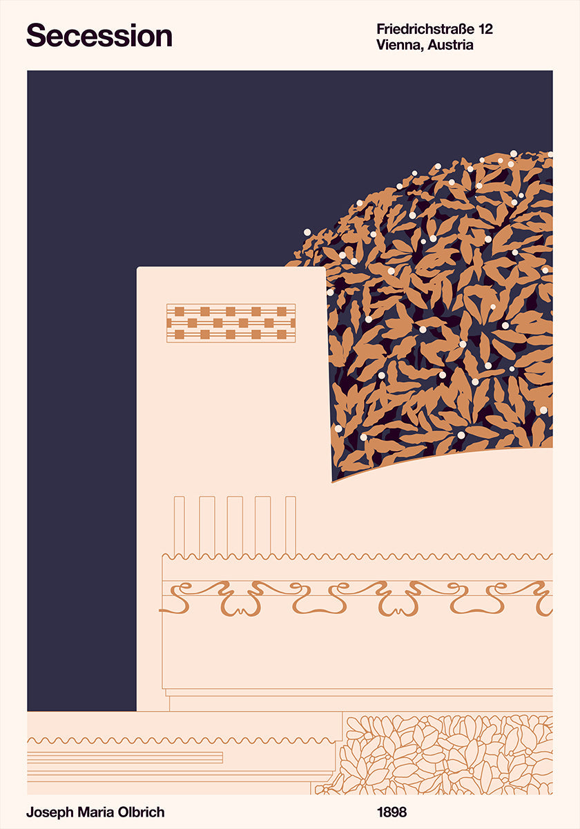 Secession Cream Plakat