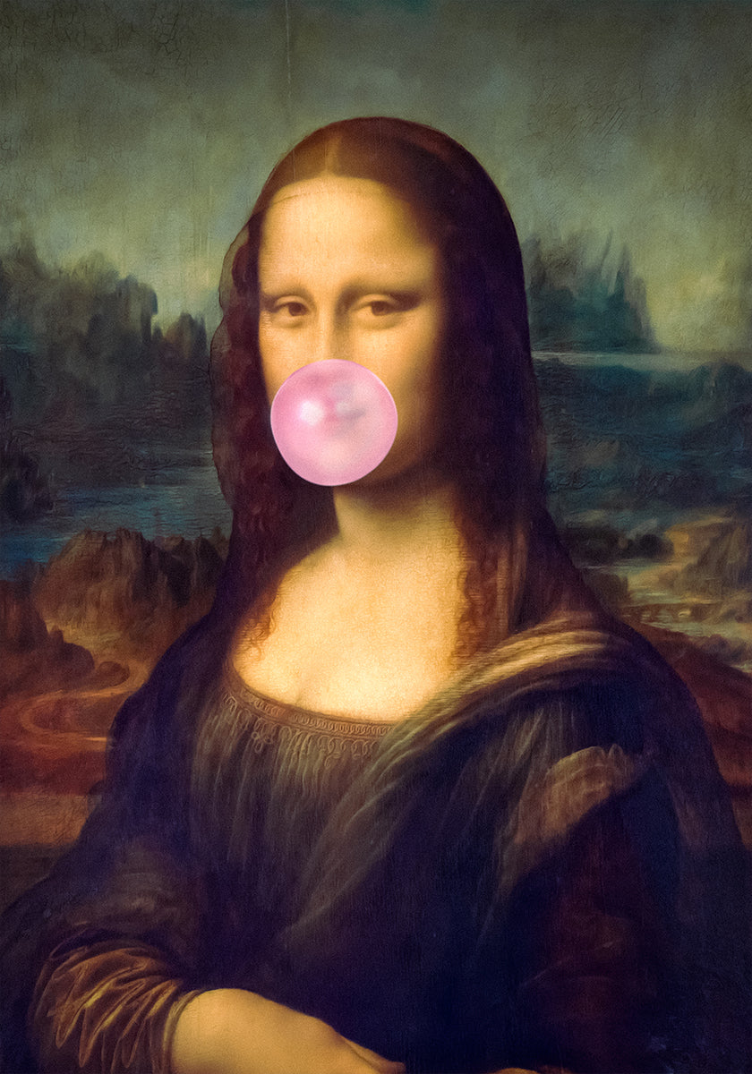 Mona Lisa Bubble Gum Plakat