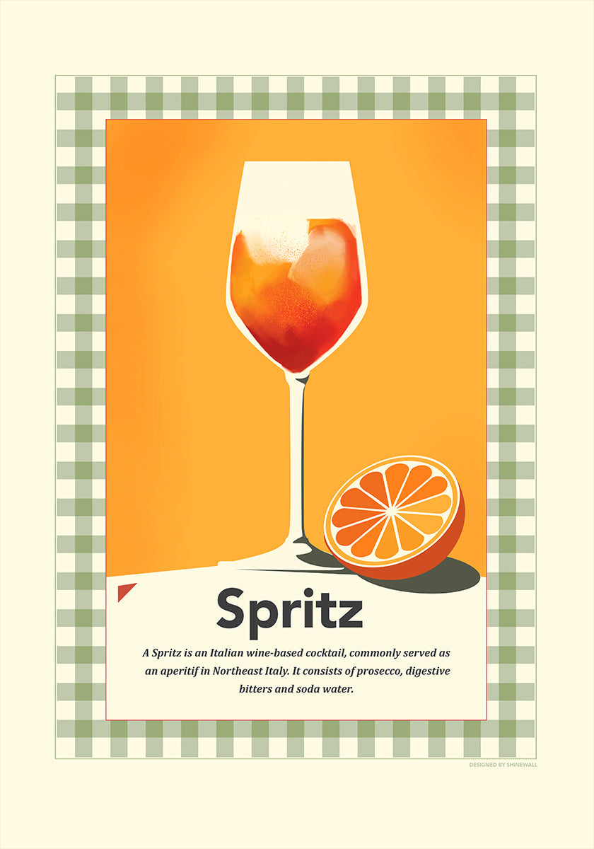 Spritz retro print Plakat