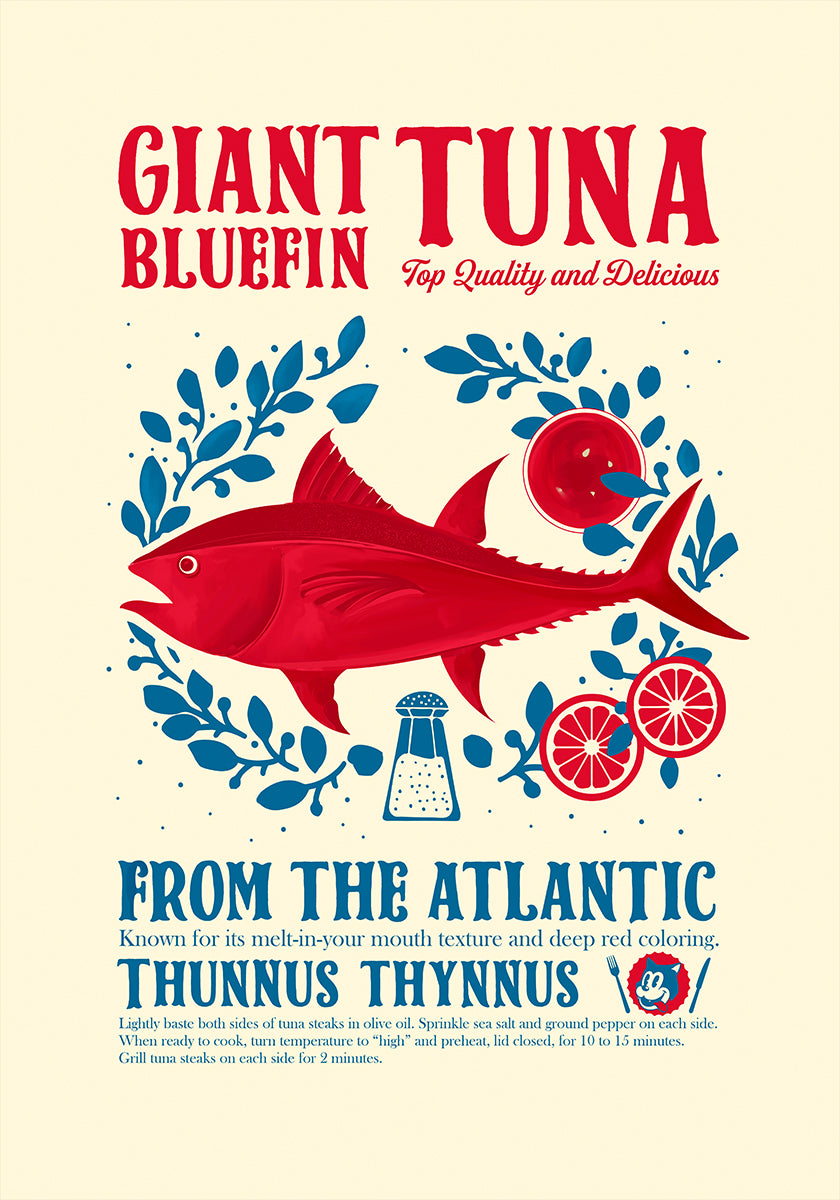 Tuna kitchen print Plakat