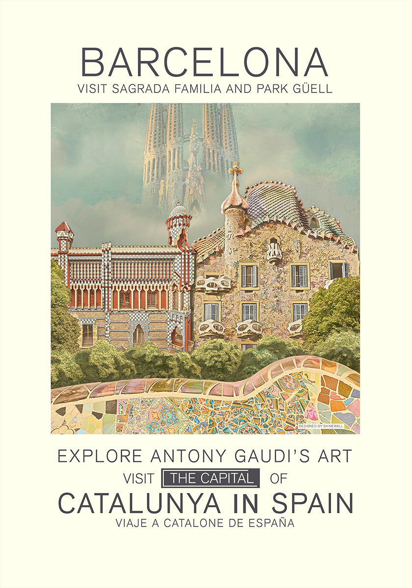 Barcelona print Plakat