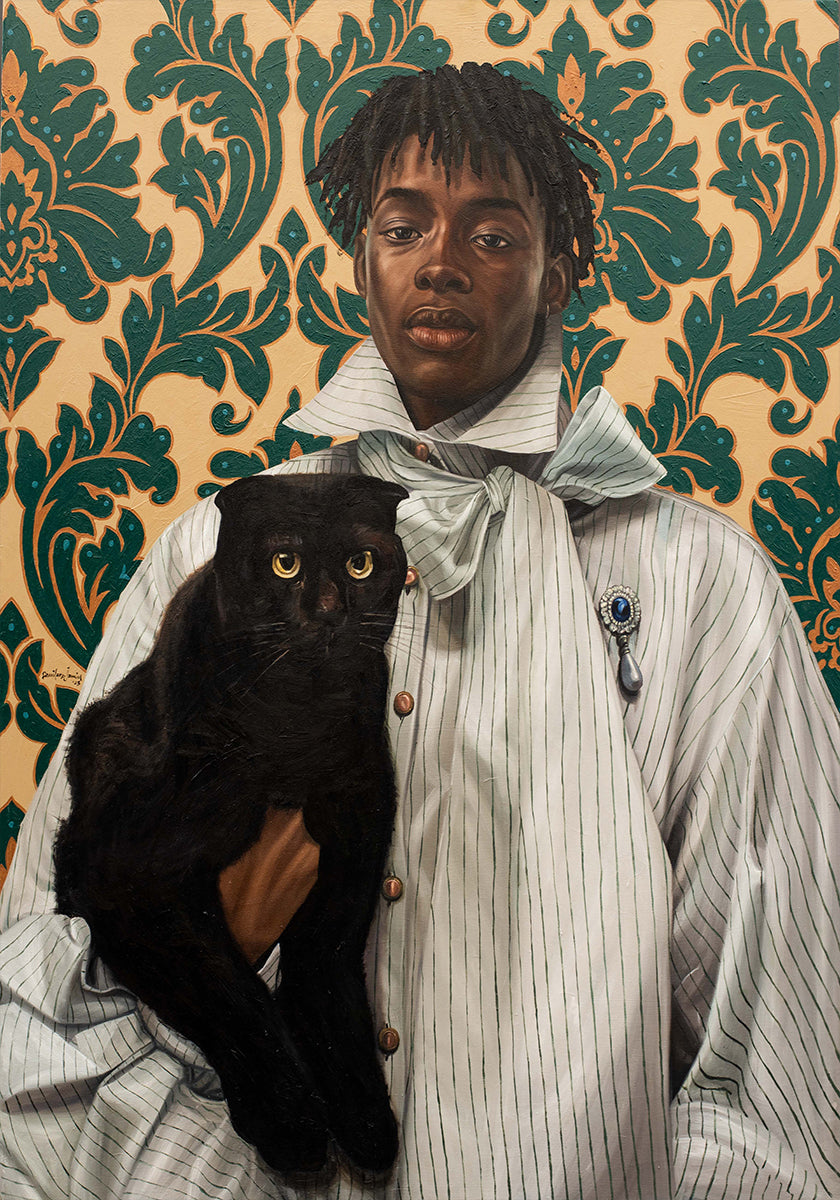 Gentleman with Cat Plakat