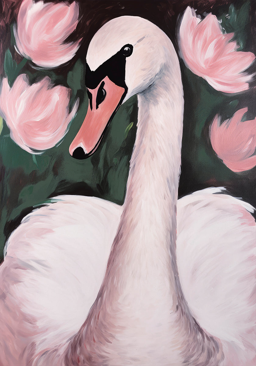 Swan In The Pond