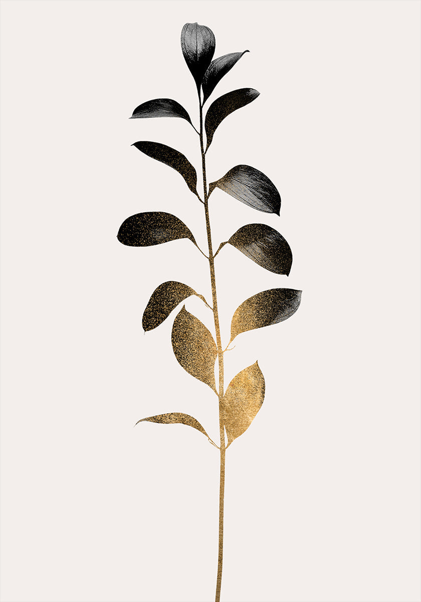 Monochromatica No.9   Dark Gold Plakat