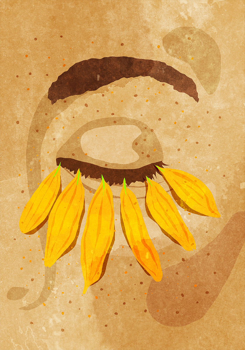 Flower power eye lashes Plakat