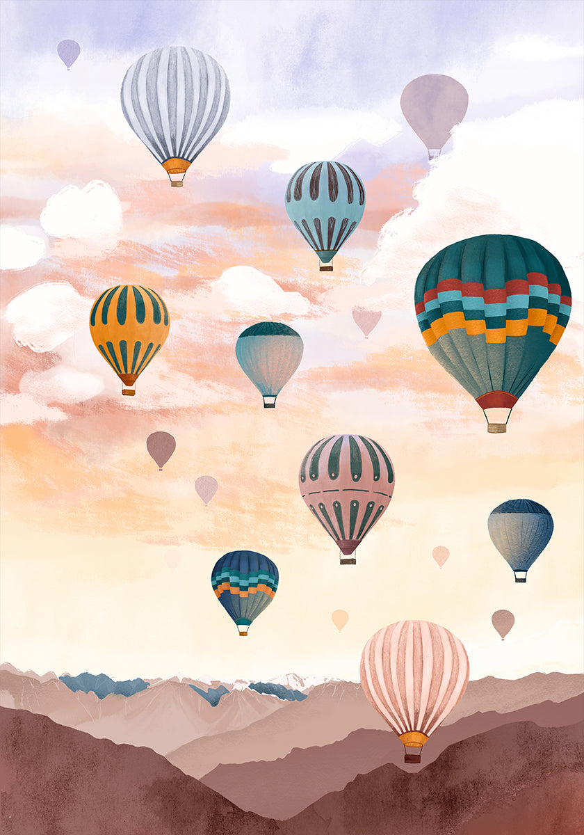 Airballoon Sky Plakat