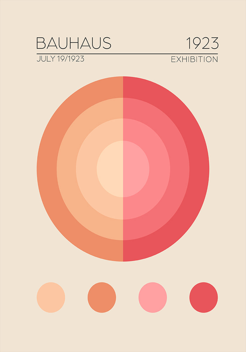 Bauhaus Circles Plakat