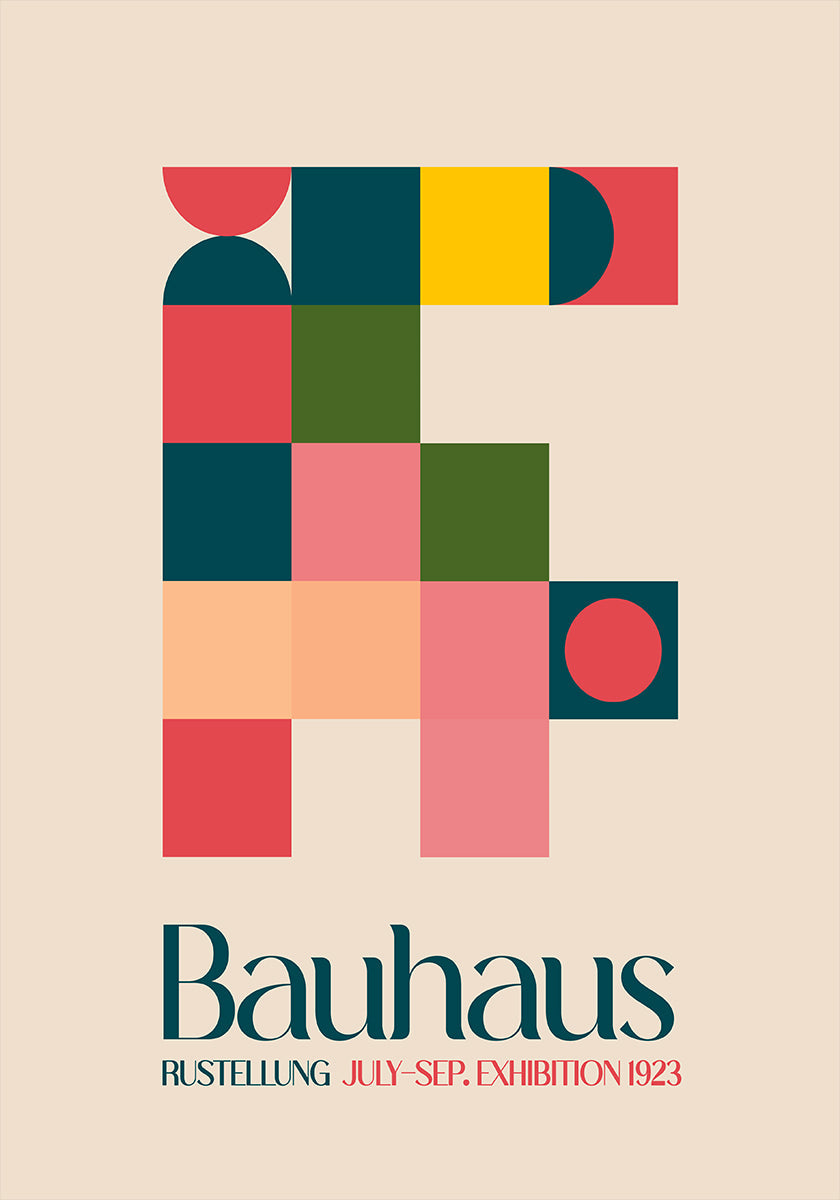 Bauhaus Geometry Plakat