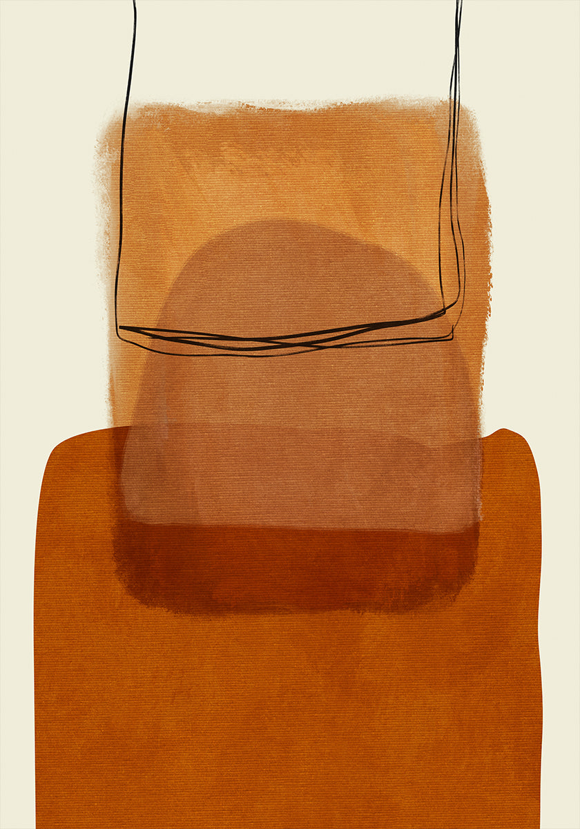 Painted Lines Desatur Kopie Plakat