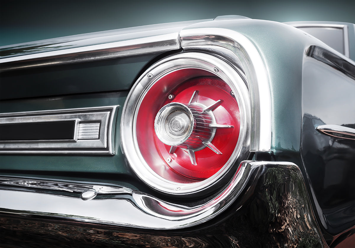 American classic car Galaxie 500 1964 Rear Plakat