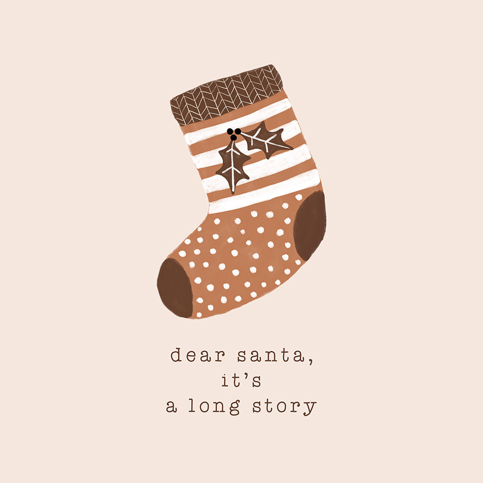 Dear Santa It's a Long Story Plakat