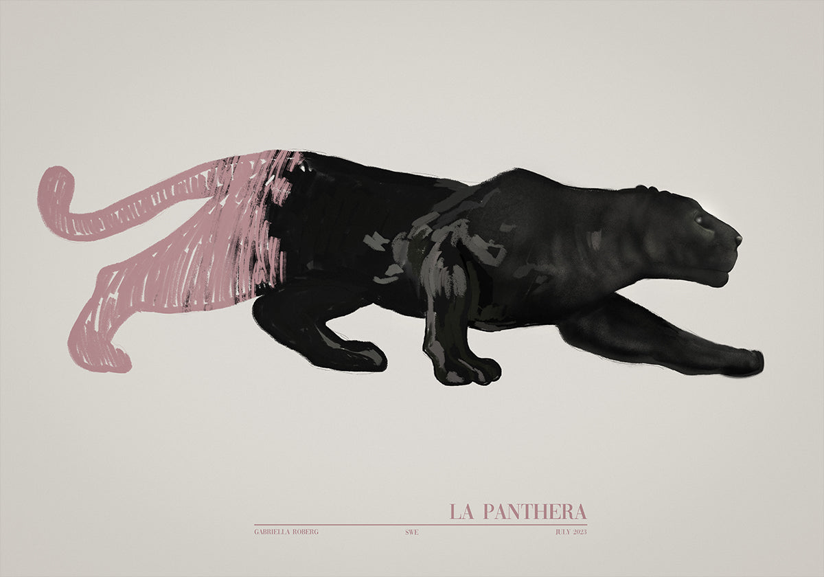 La Panthera (pink) Plakat