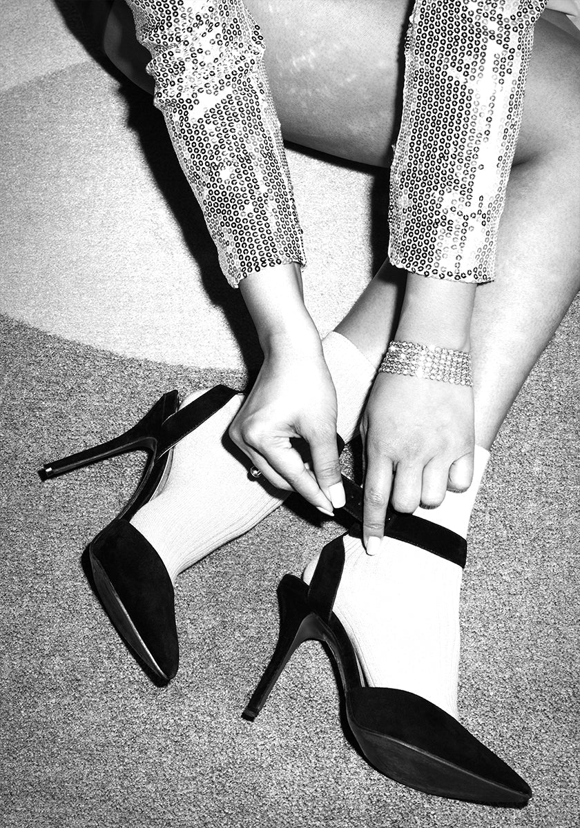 Disco Feet B&w Plakat