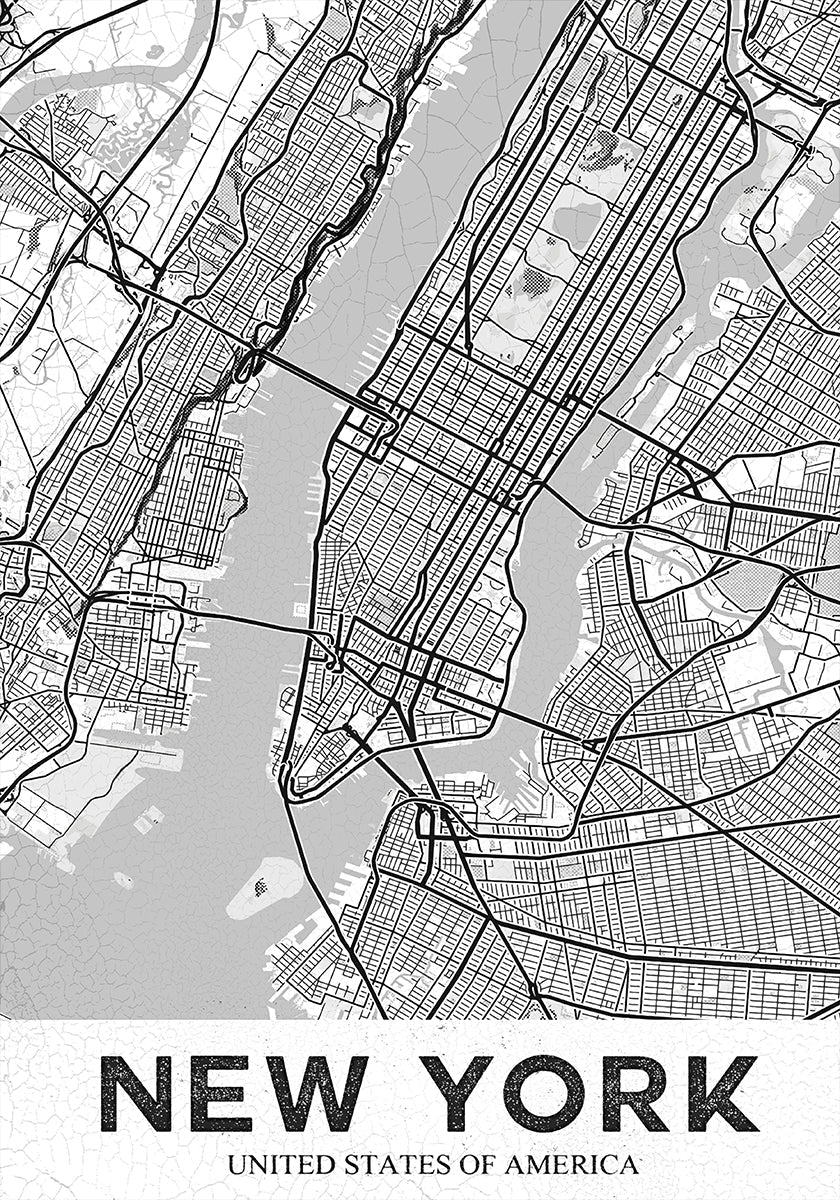 New York White Plakat