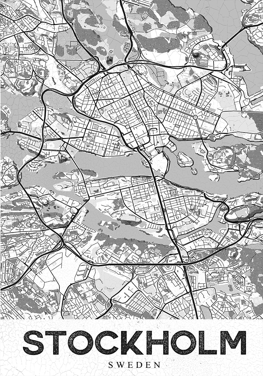 Stockholm White Plakat