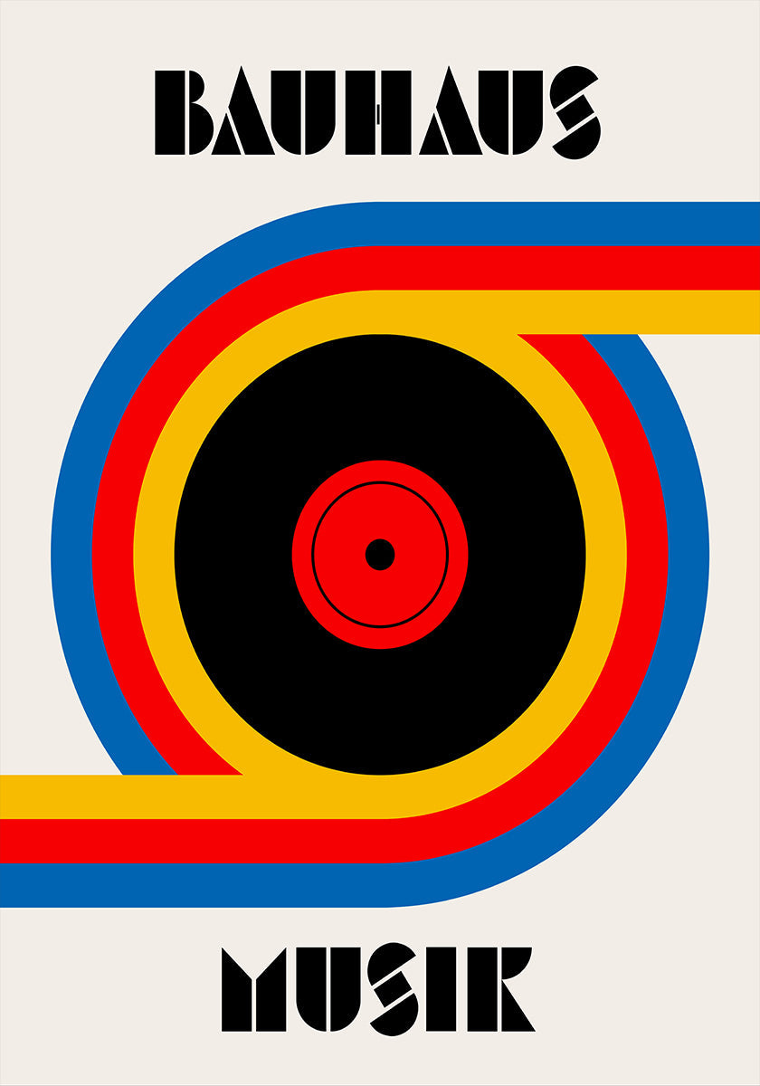 Bauhaus Musik Vinyl Plakat