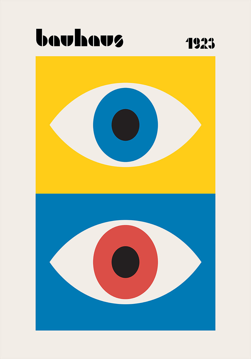 Bauhaus Eyes Abstract Plakat