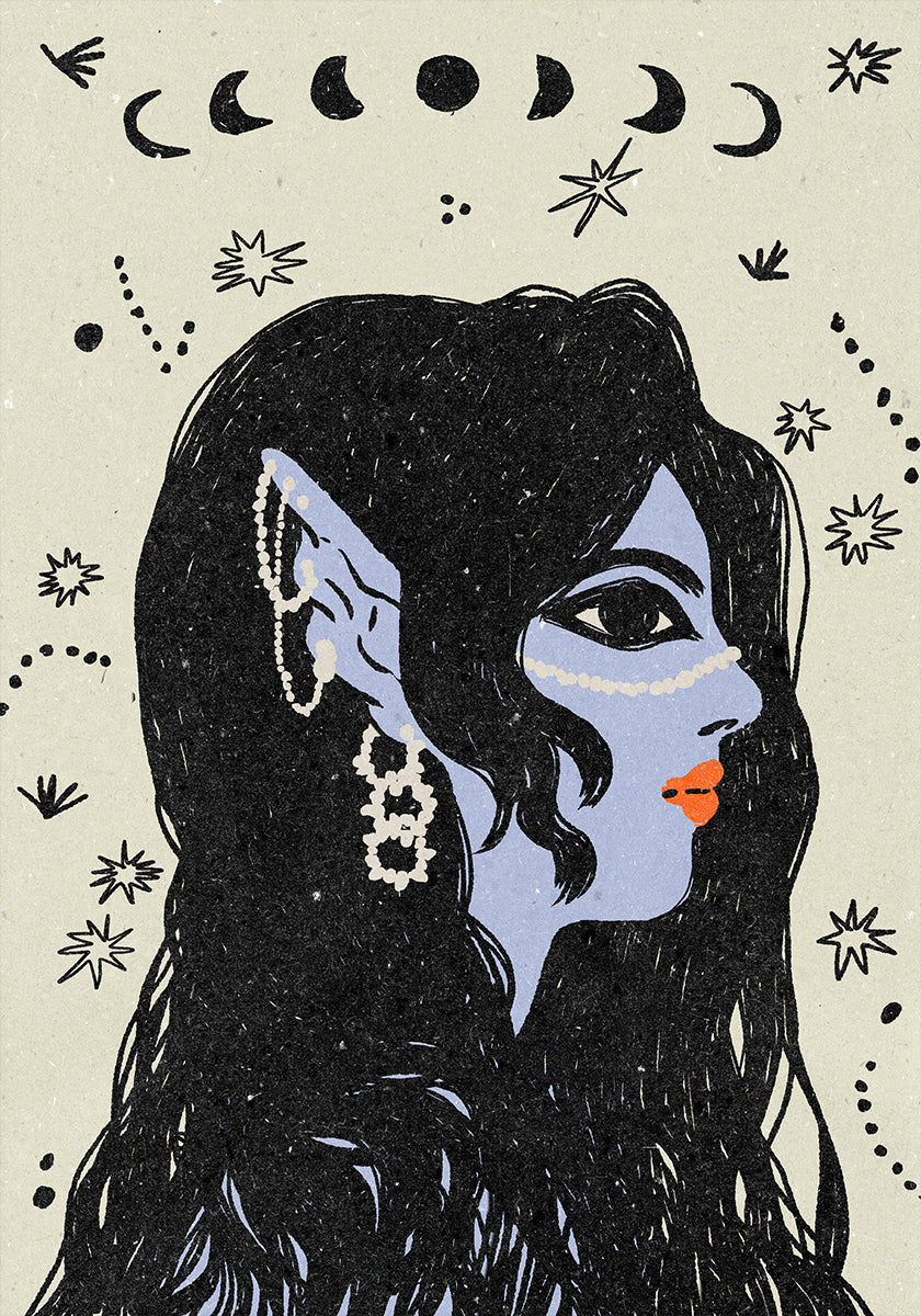 Portrait of a mermaid Plakat