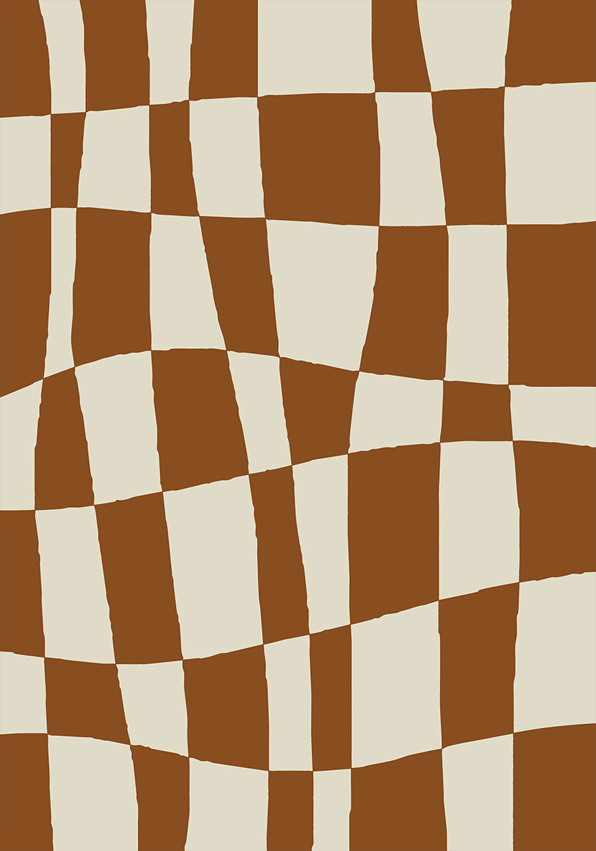 Minimal Checkerboard Plakat