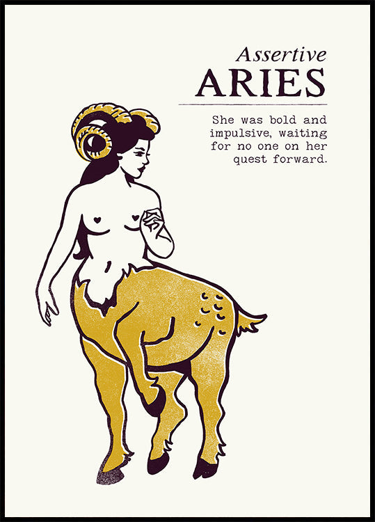 Bold Aries Journey Plakat