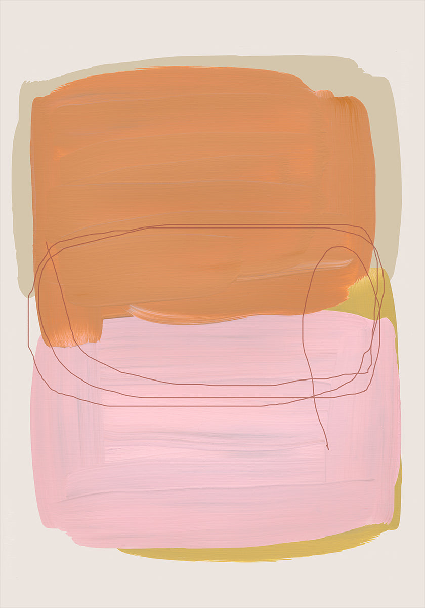 Abstract Brush Strokes 121 Plakat