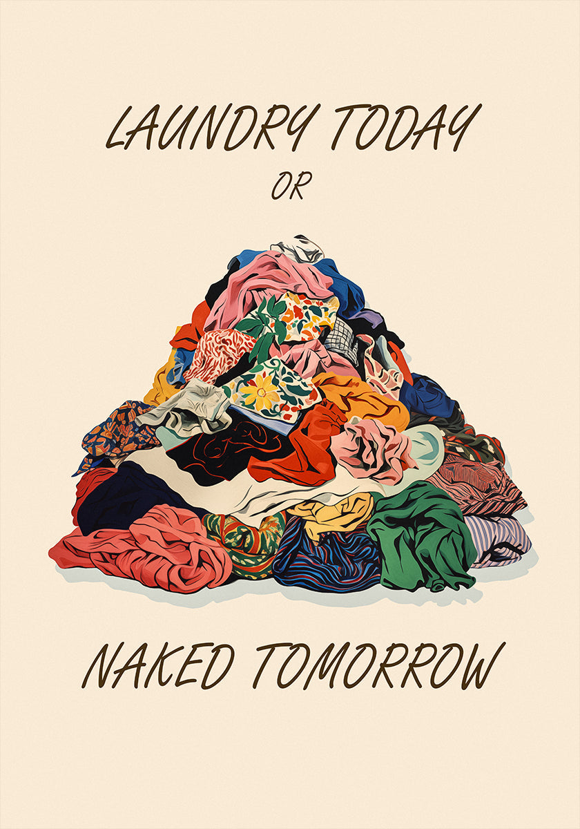 Laundry Naked Plakat
