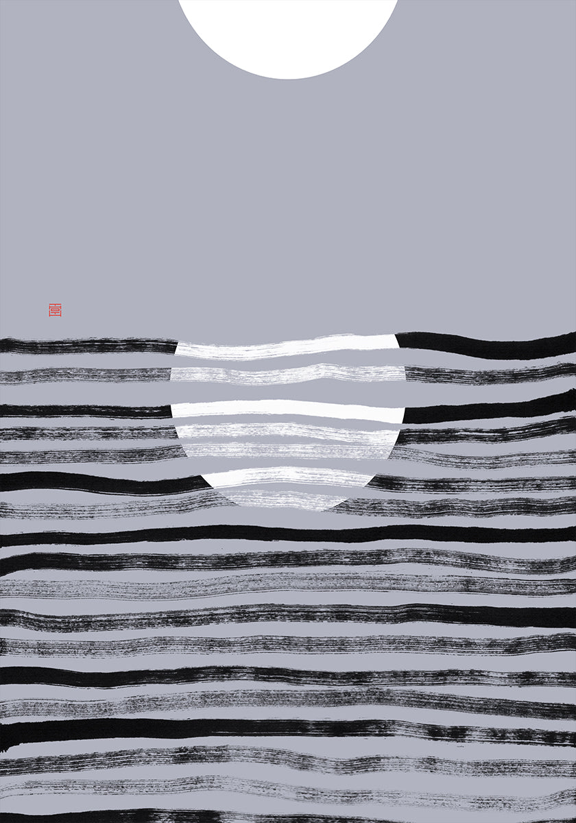 Hidden Moon N°2 | Reflection Plakat