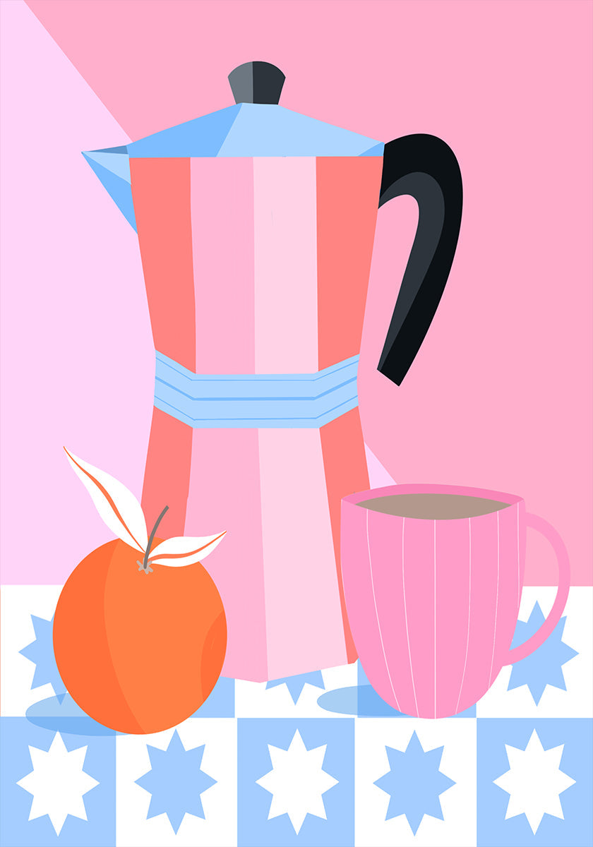 Still Life with Moka Pot Plakat
