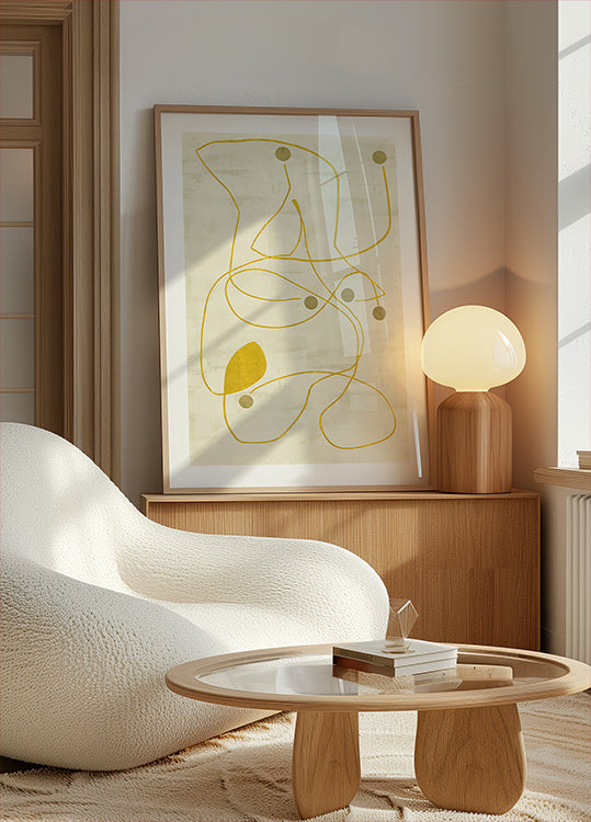 Neutral Lines and Dots 2 Plakat