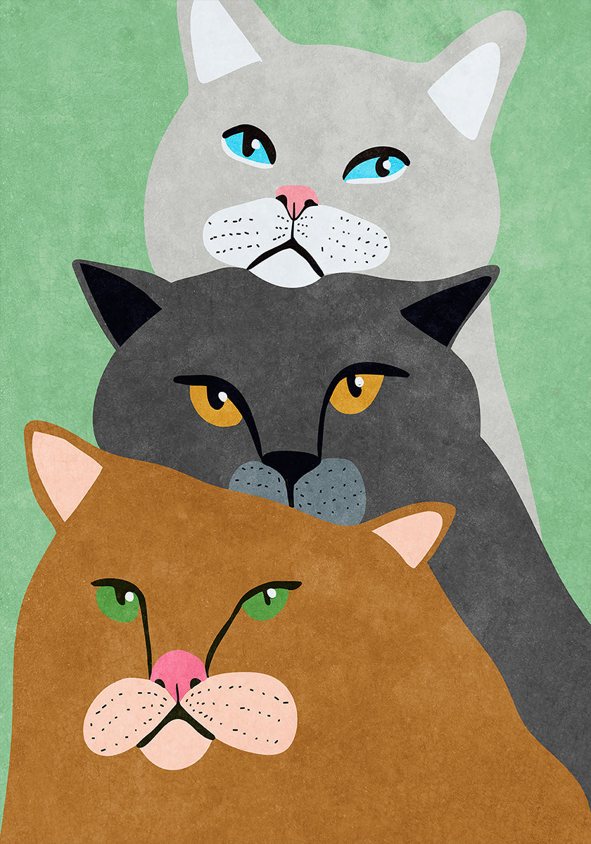 Cat Trio Plakat