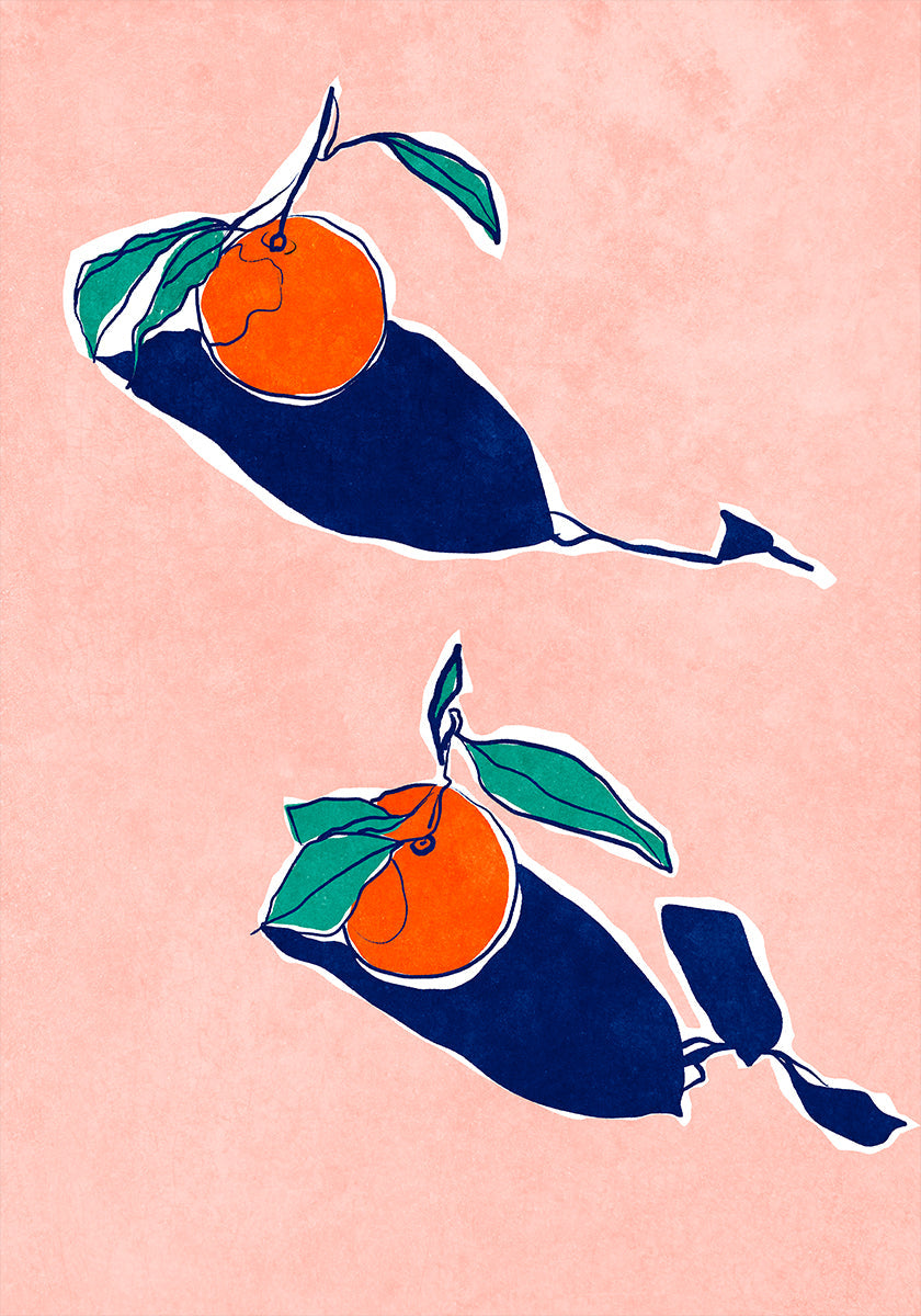 Abstract Oranges Plakat