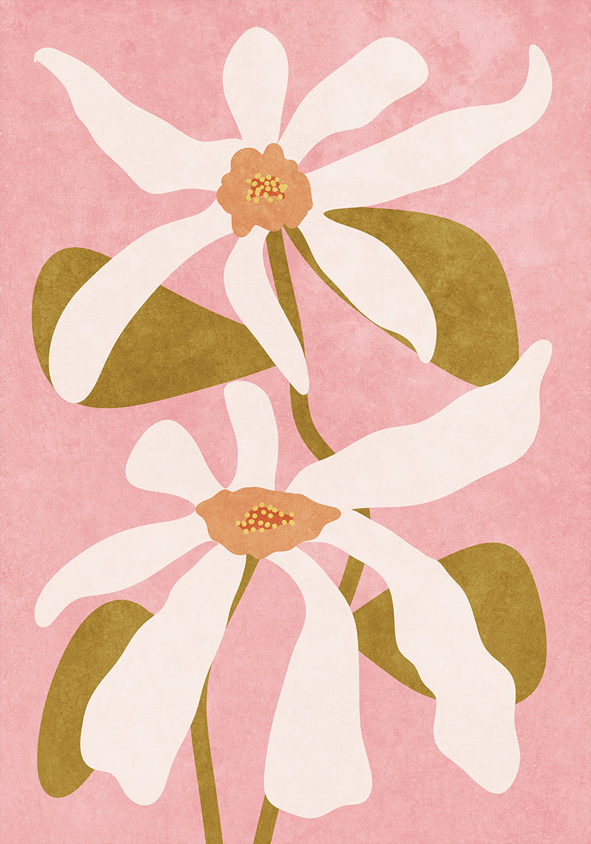 Abstract Flowers I Plakat