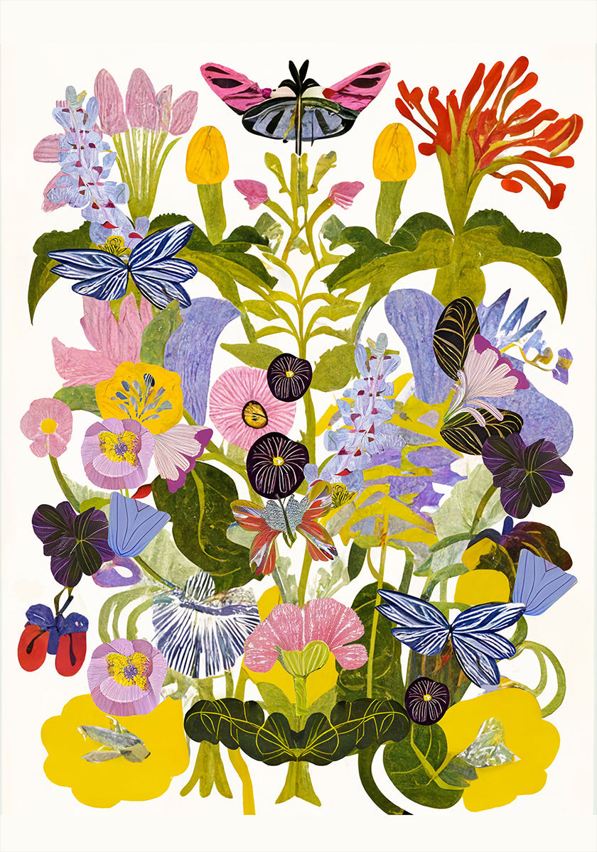 Abstract Autumn Floral Plakat