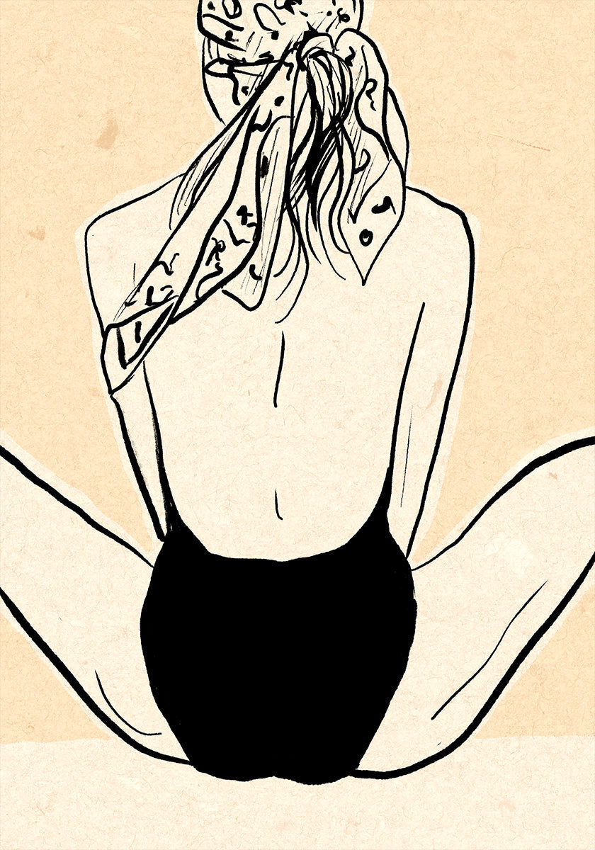 At the Beach Poster