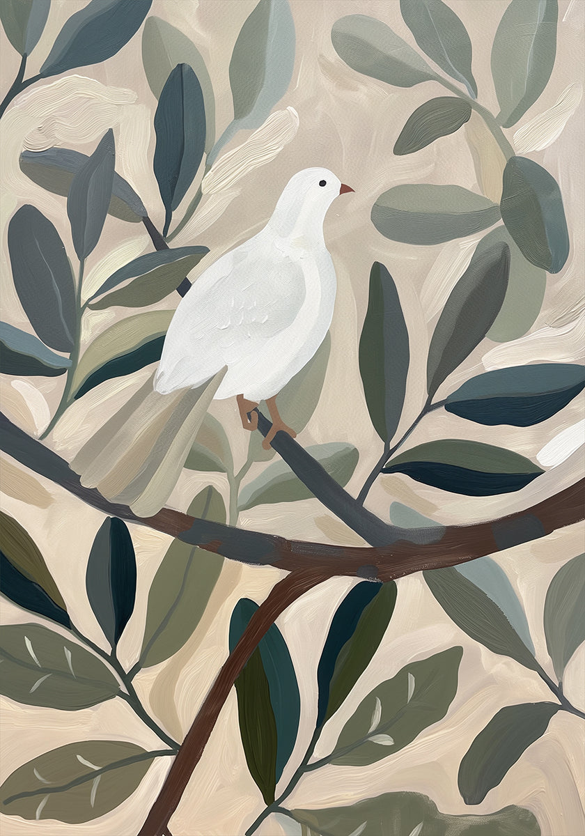 Dove In Tree Plakat