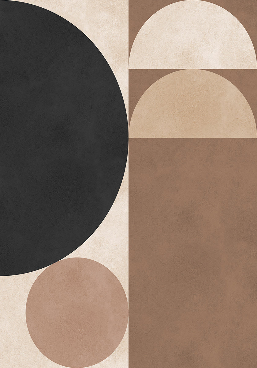 Brown geometry 6 Plakat