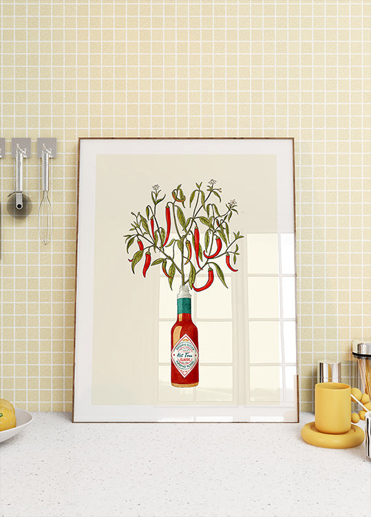 Chili Pepper Plant Plakat