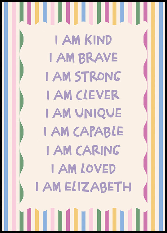 C Personalized Print Plakat
