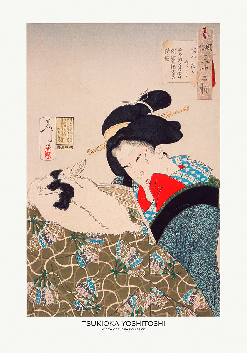 An Urban Widow of the Kansei Period (1789 1800) Plakat