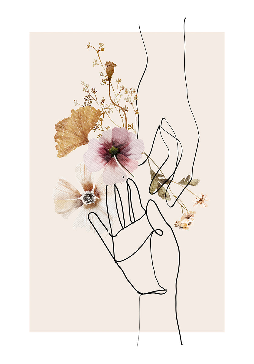 Wildflower Hands Plakat