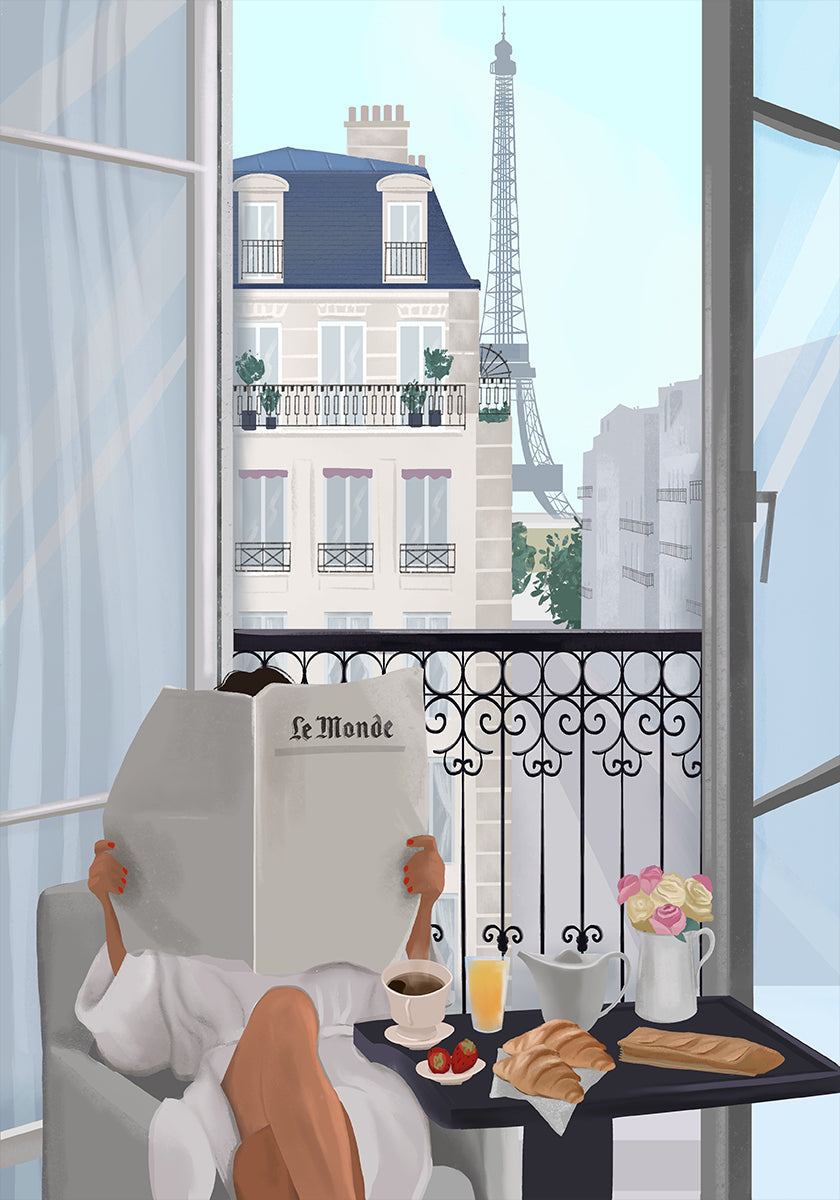 Paris Balcony Plakat